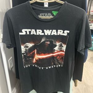 Star Wars The Force Awakens Black T-Shirt size small